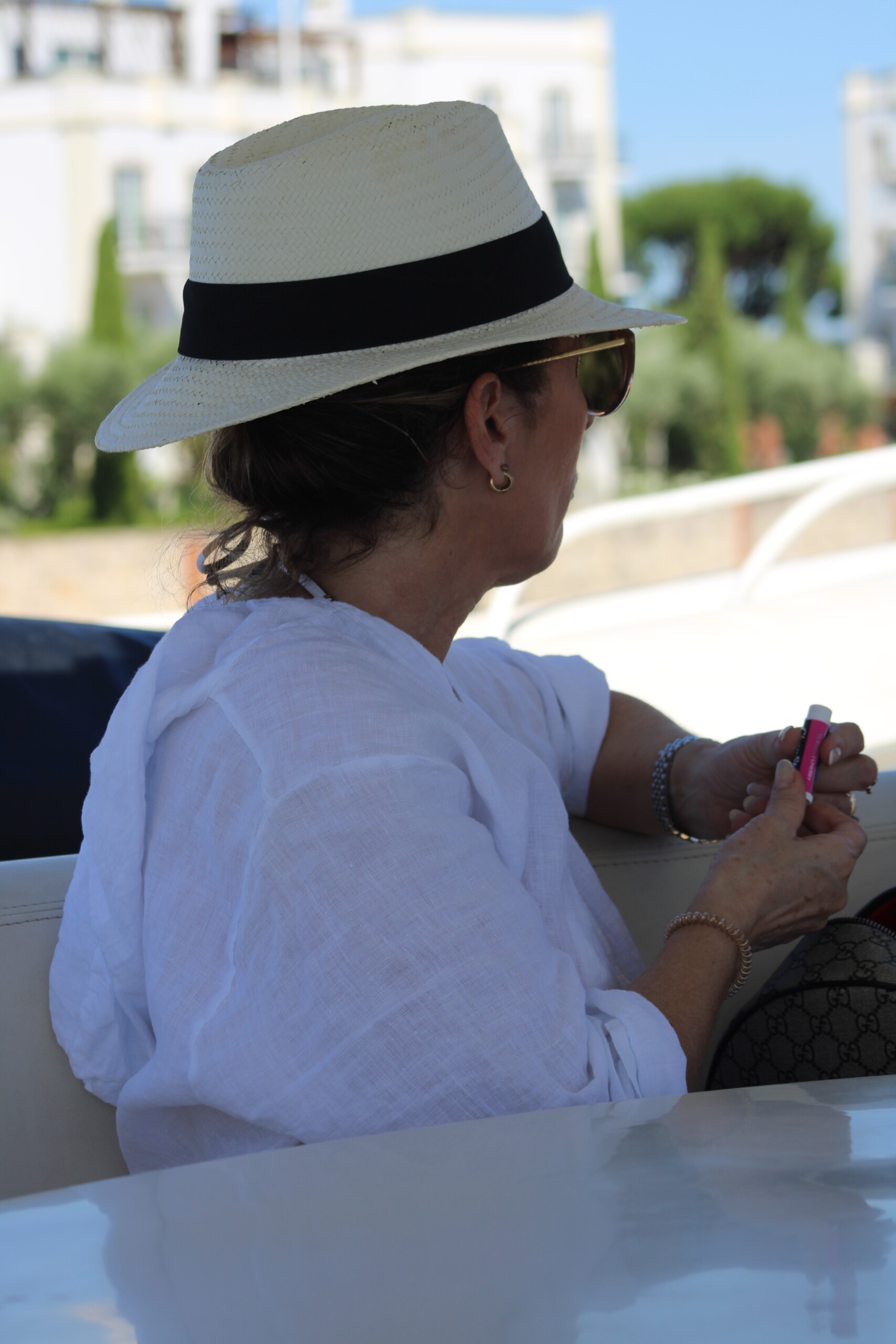 Relaxing moments on board during a yacht cruise along the Algarve coast.