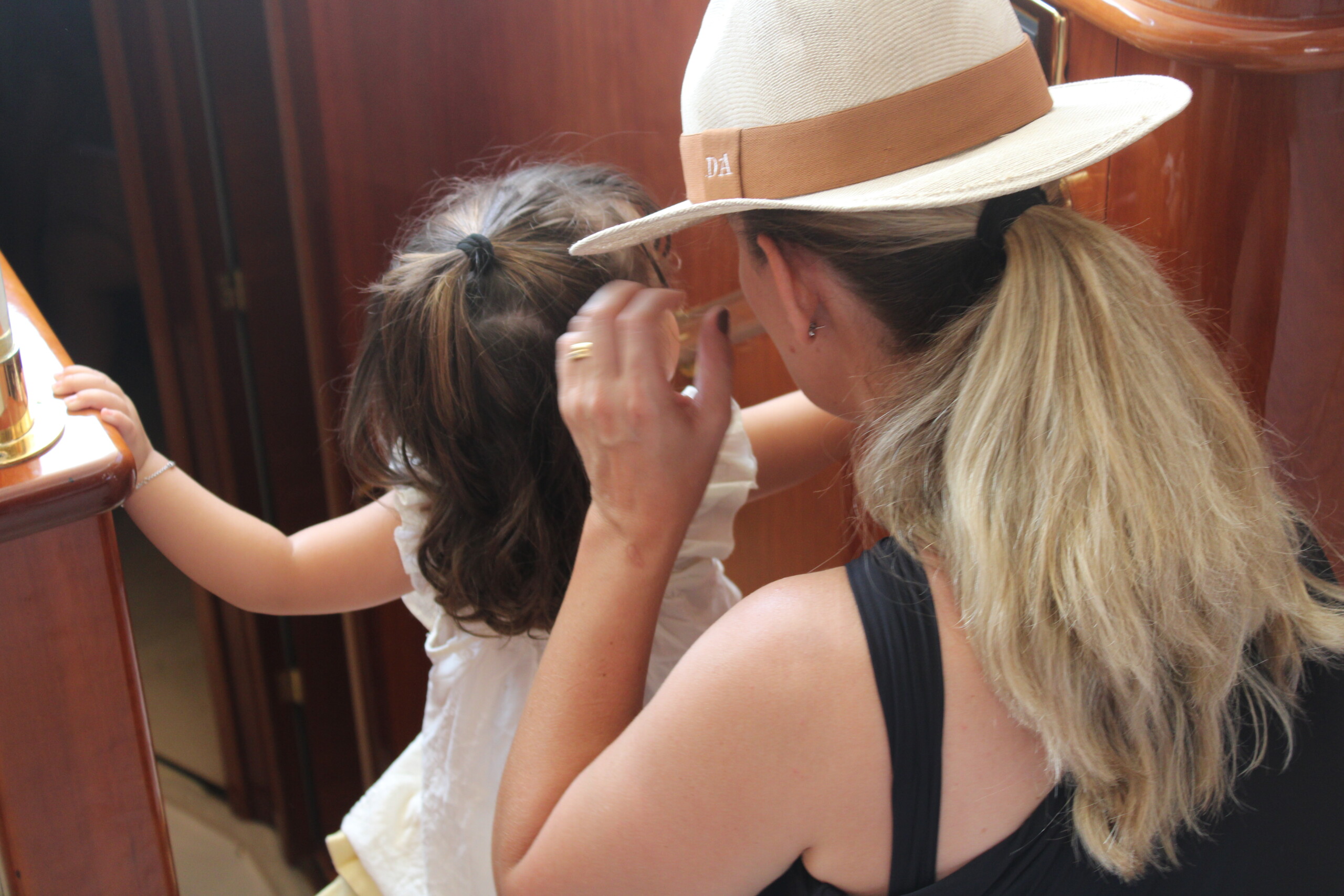 Family enjoying a yacht charter vacation in the Algarve Portugal